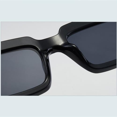 Fashion Polygon Rectangle Sunglasses Shades UV400 Women Retro Blue Green Men Sun Glasses4