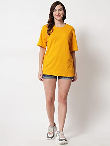 Image of FUNDAY FASHION Women Cotton Half Sleeve Printed Oversized Relaxed Fit T-Shirts /Girls (Pack Of 2)