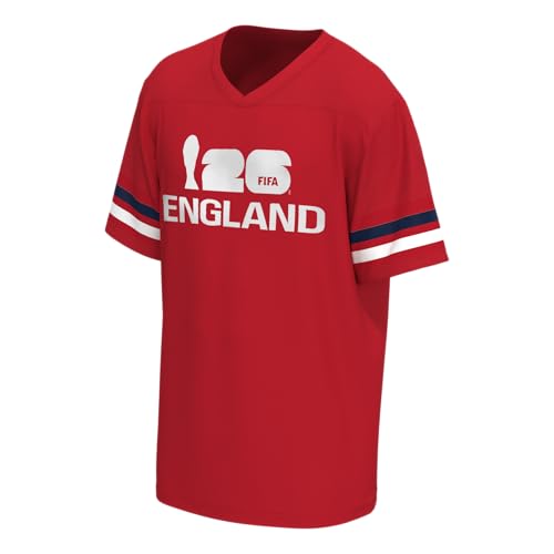 Outerstuff FIFA World Cup 2026 Mens Short Sleeve V-Neck Football Jersey,England,X-Large