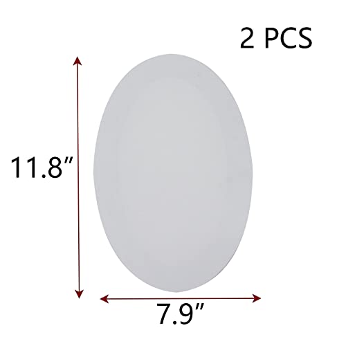 Pufguy Cotton Stretched Canvas For Painting Oval Shape Stretched Canvases Painting Frame Painting Board For Oil Acrylic Paints-2Pcs #TOP1