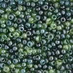 John Bead Czech Glass Seed Beads 6/0 Seagreen Luster Mix 22g Vial for Jewelry Bracelets Necklaces Earrings DIY Arts Crafts Making