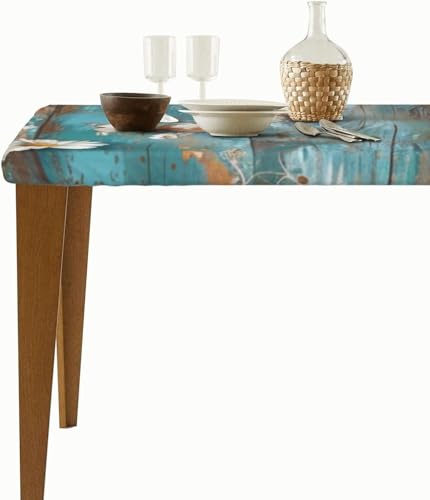 Nappe Rectangulaire Motif Marbre Géométrique 3D Élastique - 6