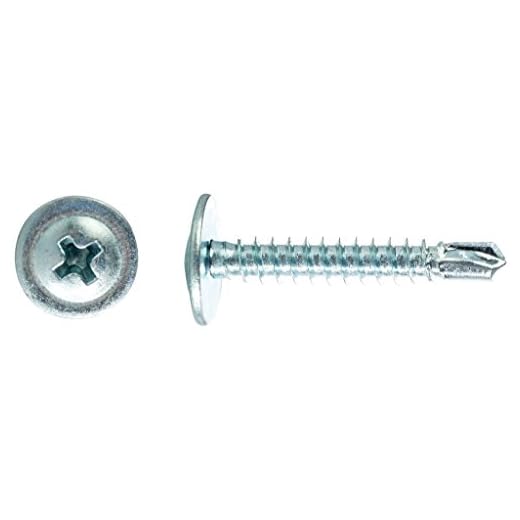 (3000) #8 X 2" Phillips Modified Truss Head (K-Lath) Self-Drill Screw Zinc Plated DP 2 Bulk Box 40 Lbs.