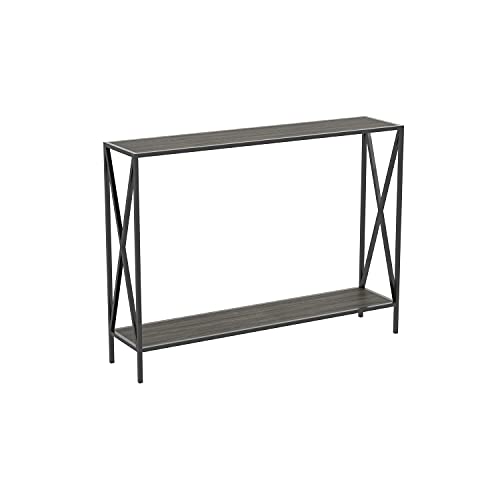 Safdie & Co. Console Table, Dark Grey