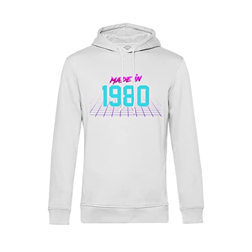 Sweat à Capuche Personnalisable Vintage 1980 - Style Neon Disco 80's