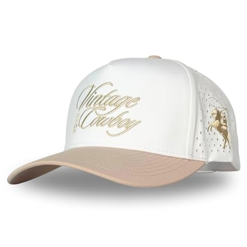Image of CITRUSY Athletic Trucker Golf Hat | Performance Mens 5 Panel Cap | Cool Breathable Waterproof Workout Running Snapback