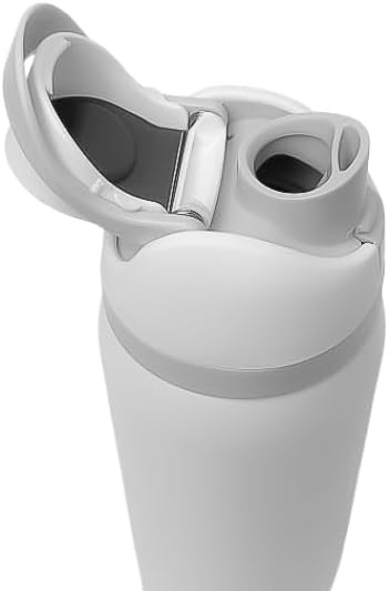 32oz Sip Spouted Insulated Stainless Steel Water Bottle with Straw for Sports, Travel, and School (Ultra White) - Image 2