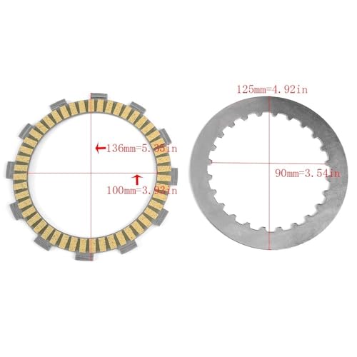 Kit disques friction embrayage haute longévité pour restauration moto CR 125R 1986-1999