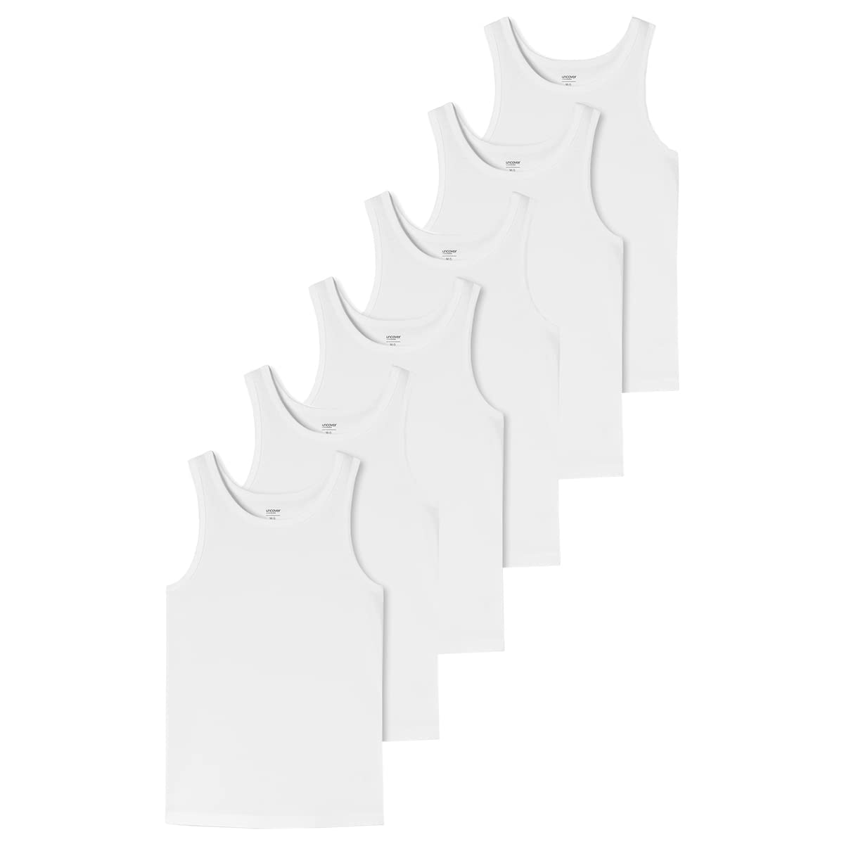 Uncover by Schiesser - 6er Spar-Pack Herren Unterhemd/Tanktop - Baumwolle