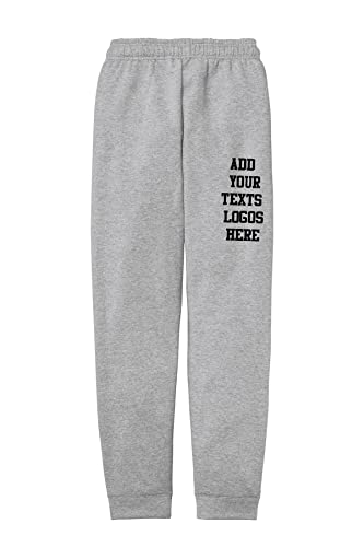 INK STITCH Men PC78J Custom Stitching Logo Texts Core Fleece Jogger Pants2