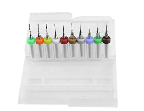 Xingyheng 20Pcs Pcb Print Circuit Board Carbide Tungsten Steel Micro Drill Bits Set Shank 0.10Mm To 1.0Mm And 1.1Mm To 2.0Mm (1 Each) #TOP2