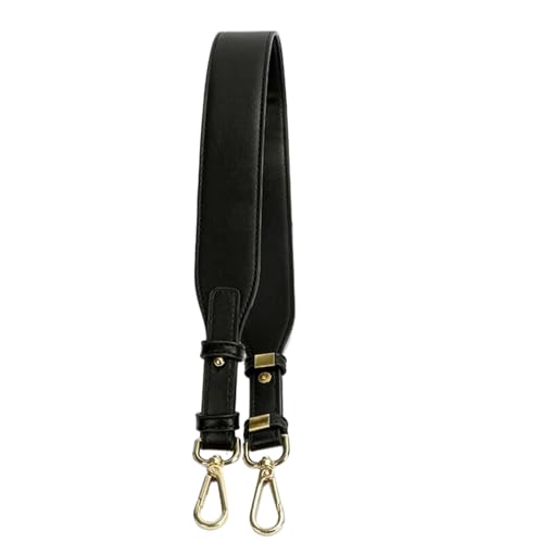 ZacLAy Leather Shoulder Bag Strap Diy Solid Color Cross Body Adjustable Bag Belt Replacement Strap Bag Accessories, Black, One Size