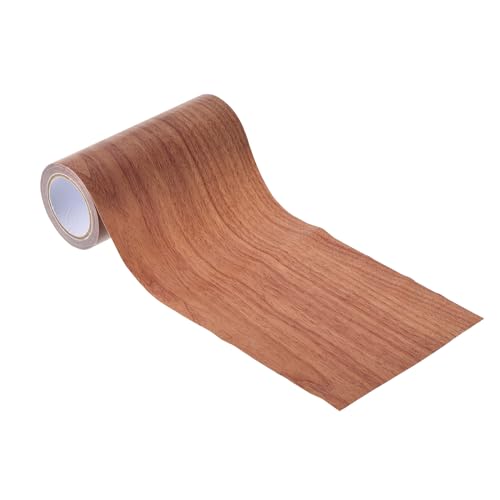 Image of PATIKIL Wood Grain Repair Tape 4.7 inch X15', Self Adhesive Realistic Textured Repair Tape Patch for Floor Door Table Cabinets Desk, Red Oak