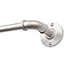 Kenney Adler 5/8" Indoor/Outdoor Rust-Resistant Wrap Around Curtain Rod, 28-48", Brushed Nickel