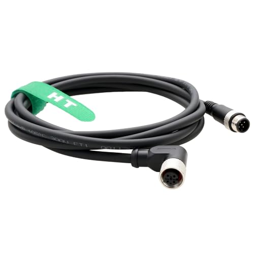 Cable M12 de 5 pines macho a hembra en ángulo recto para sensor industrial 6