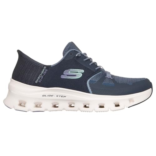 Skechers Glide-Step Pro Baskets pour Femme, Bleu Marine, 42 EU