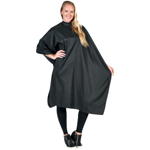 Betty Dain Classique Cutting & Styling Cape, 45" x 60", Black