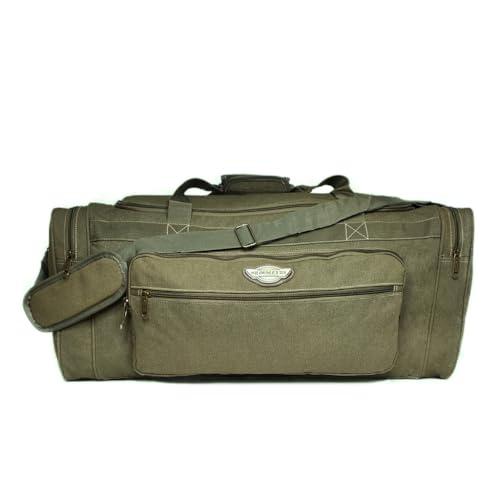 80L - Bolsa De Viagem Grande Lona reforçada 80 Litros x 75 cm(Verde Musgo)