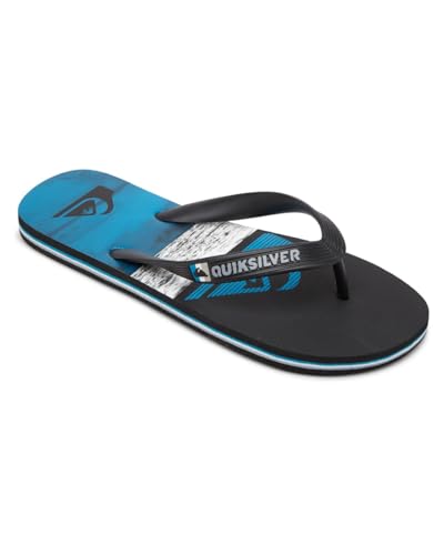 Quiksilver Molokai Panel Youth, Chanclas, Black Blue Black, 38 EU