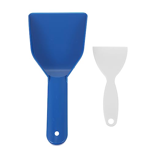 BESPORTBLE 2pcs Snow Blower Hand Tools Defrosting Spatula Squeegee for Car Cabinet Tools Refrigerator Ice Remover Ice Remover Scoop Fridge Ice Scraper Plastic Ice Car Squeegee Clean Pp Window