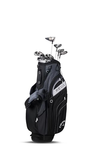 Callaway Golf Women's REVA Complete Golf Set (Right, 11 Pieces (Regular) Stand Bag, Black)