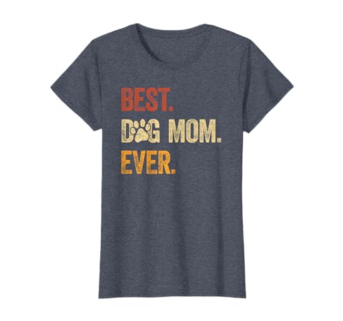 Donna Best Dog Mom Ever Shirt Dog Mama Dog Lover Tee Dog Mommy Maglietta