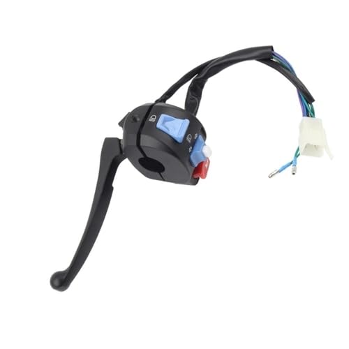 Interruptor de manillar de 22mm con palanca de freno 12V y claxon para scooter GY6 125cc