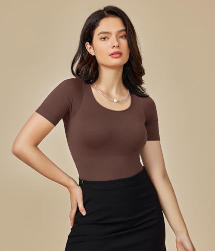 Image of BRABIC Womens Bodysuit Shapewear for Tummy Control Seamless Sleeveless Tank Tops Body Shaper