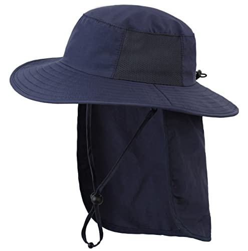 Connectyle Kids Flap Sun Hat with UPF 50+ Wide Brim Beach Hat Fishing Hiking Hat