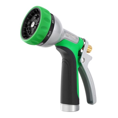 RESTMO Garden Hose Nozzle Heavy Duty, Leak-proof Water Hose Sprayer