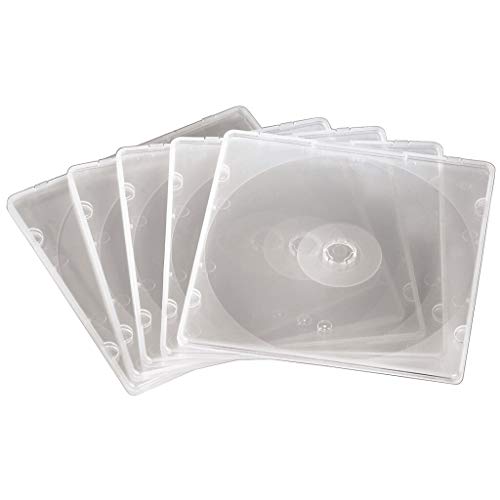 Hama Boîtier CD 'Slim' en polypropylène, lot de 20, Transparent