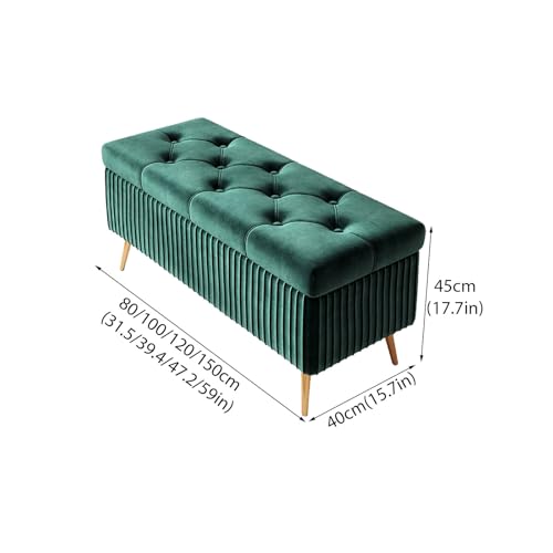 Banqueta multifuncional de terciopelo con estructura de madera maciza duradera 3