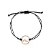 Produktbild Nuoli® Berg Armband Damen Rosegold (verstellbar 14-20cm) Berg Armbändchen für Frauen & Mädchen aus schwarzem Stoff mit Edelstahl Anhänger