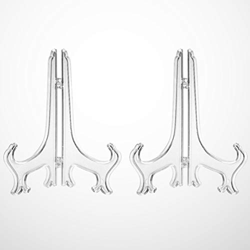 STOBOK 24 suportes de plástico para exibição de fotos, pratos, imagens de arte, cartaz, caneta de ca