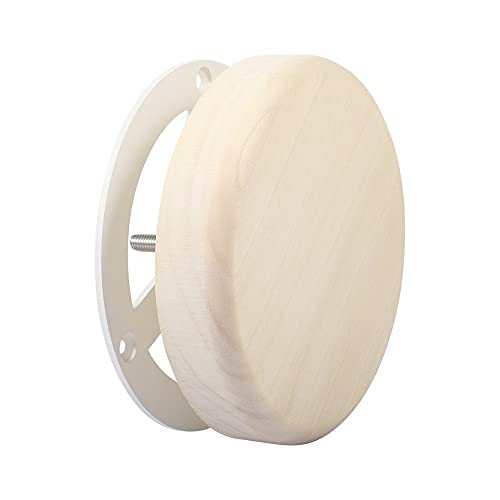 Vindar Sauna Room Air Vent 3.58'' Round Aspen Wooden Sauna Adjustable Exhaust Air Ventilation for Barrel Sauna, Sauna Room, Steam Room Exhaust Ventilation
