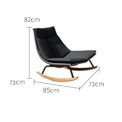 Waeyz 85 * 73 * 82Cm, Leisure Rocking Chair, Patio Rattan Weaving Lazy Rocking Chair, Outdoor Balcony Rocking Chair, Modern Rocking (Color : Dark Blue, Size : 85 * 73 * 82Cm) #TOP4