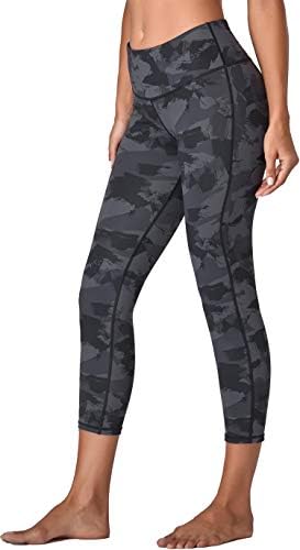 Oalka Women's Yoga Capris Running Pants 