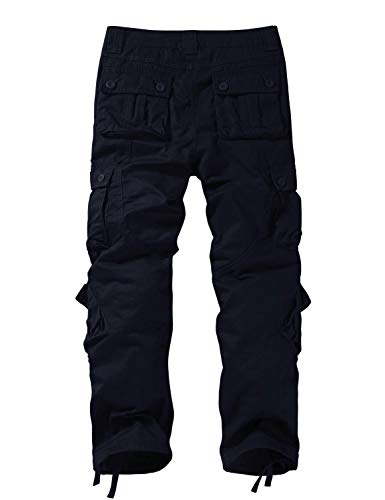Image of Match Men's Wild Retro Multi-Pockets Utility Casual Cotton Cargo Trousers #3357