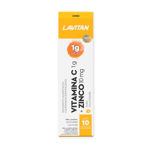 Multivitamínico Lavitan Vitamina C + Zinco Sabor Laranja