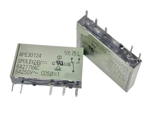 Relais APE30124 5 broches 41F-1C-24V pour circuit imprimé