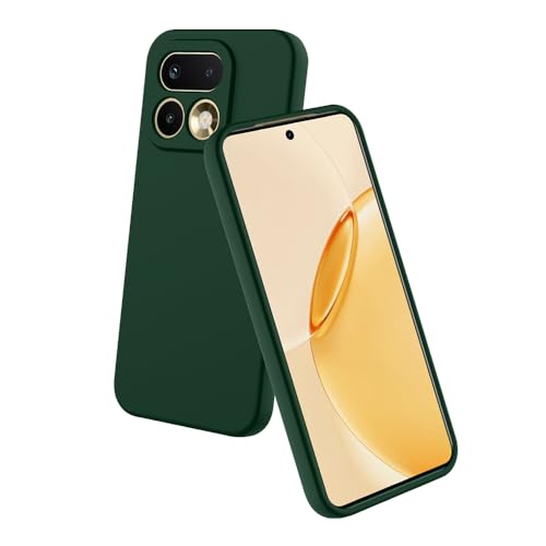Image of Back Cover Compatible with Realme 16 Pro Plus 5G | Full Camera Protection | Premium Liquid Silicon Case | Flexible Bumper Case for Realme 16 Pro Plus 5G (Military Green)