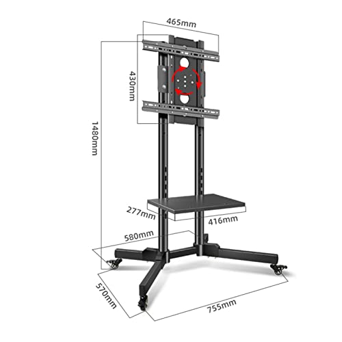 Soporte móvil para TV 32-55 pulgadas ajustable en altura miniatura 2