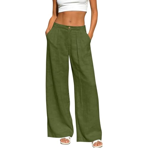 Pantalon décontracté ample pour masquer les rondeurs avec élégance
