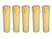 Produktbild AMBROS - Kristall 5X E14 Fassunghülse ~ Kerzenhülse 85mm Kunststoff Champagner ~ Elfenbein Ø 24/26mm