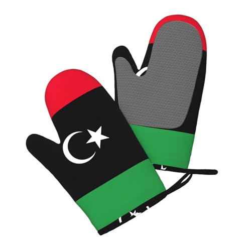 Gants de cuisine et maniques drapeau de la Libye haute isolation - 4