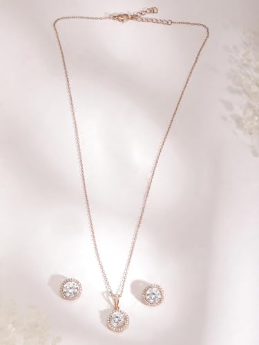 Image of Rubans AD Zircon Chic Pendant Necklace for Woman Stylish