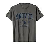 Snover MI Vintage Athletic Sports JSN1 T-Shirt