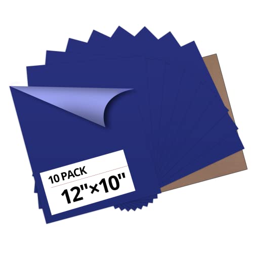 HTVRONT Blue Heat Transfer Vinyl Bundle - 10 Pack 12' x 10' HTV Vinyl...