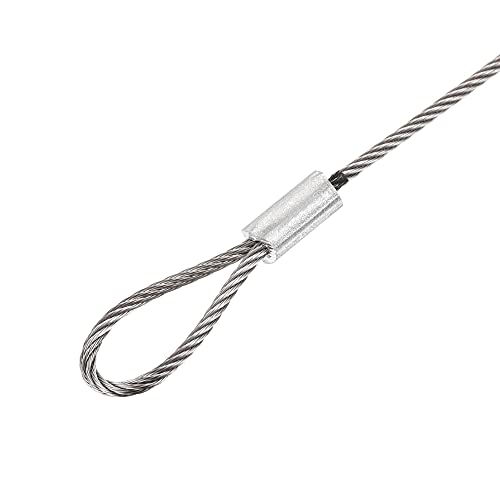 Image of uxcell Picture Hanging Wire Kit, 8pcs 1M Double Ring Hanging Wire for Home Picture Art Gallery Picture Display Kit, Load 66 Lbs