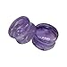 Natural Amethyst Gemstone Double Flared Ear Plugs – Handmade Purple Crystal Gauges for Stretched Ears, Organic Stone Body Piercing Jewelry (7 mm (1 g))